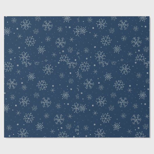 Weihnachts-Snowflakdesign Geschenkpapier (Flach)