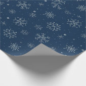 Weihnachts-Snowflakdesign Geschenkpapier (Ecke)