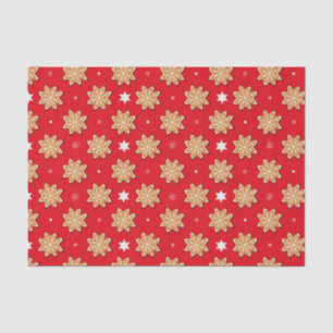 Weihnachts-Snowflake-Lebkuchen Seidenpapier