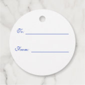 Weihnachts-Snowflake-Liebesmarken Geschenkanhänger (Rückseite)