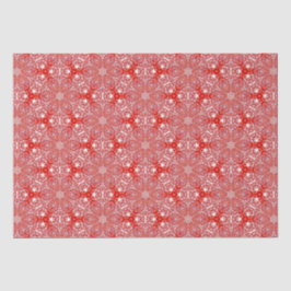 Weihnachts Snowflake Muster Red Luxus Seidenpapier