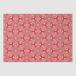 Weihnachts Snowflake Muster Red Luxus Seidenpapier