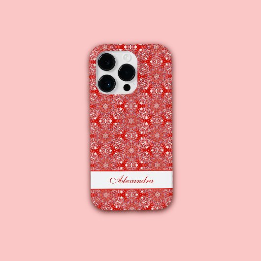 Weihnachts Snowflake Star Pattern Personalisiert R Case-Mate iPhone Hülle