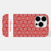 Weihnachts Snowflake Star Pattern Personalisiert R Case-Mate iPhone Hülle (Rückseite (Horizontal))