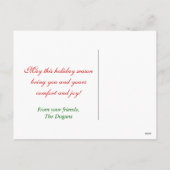 Weihnachts-Snowglobe Holiday Foto Personalisiert Feiertagspostkarte (Rückseite)