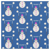 Weihnachts-Snowlady Juggling Snowballs Funny Stoff (Nahaufnahme)