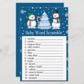Weihnachts-Snowman-Baby-Wortspiel (Vorne/Hinten)