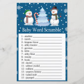 Weihnachts-Snowman-Baby-Wortspiel (Vorderseite)