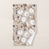 Weihnachts-Snowman-Badehandtuch-Set Badhandtuch Set (Handtuch)