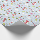 Weihnachts-Snowman-Elemente-Mustertafel Geschenkpapier (Ecke)