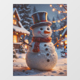 Weihnachts-Snowman-Fenster Klammern Fensteraufkleber