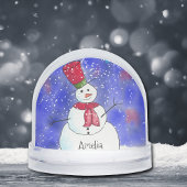 Weihnachts-Snowman-Foto Schneekugeln