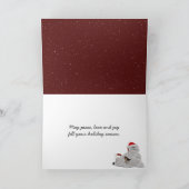 Weihnachts-Snowman für Tochter Feiertagskarte (Innenseite)