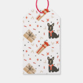 Weihnachts-Snowman-Geschenk-Tags Geschenkanhänger (Rückseite)