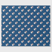 Weihnachts-Snowman-Geschenkpapier Geschenkpapier (Flach)