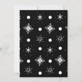 Weihnachts-Snowman-Girl-Babydusche Einladung (Rückseite)