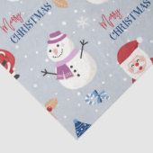 Weihnachts-Snowman-Muster Design 5 Seidenpapier (Ausschnitt)