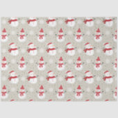 Weihnachts-Snowman-Muster Design 6 Seidenpapier (Vorderseite)