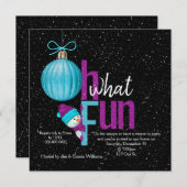 Weihnachts-Snowman-Party Einladung (Vorne/Hinten)