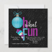 Weihnachts-Snowman-Party Einladung (Vorderseite)