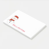 Weihnachts-Snowman Post-it-Notes Post-it Klebezettel (angewinkelt)