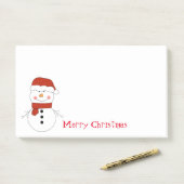 Weihnachts-Snowman Post-it-Notes Post-it Klebezettel (Auf Schreibtisch)