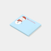 Weihnachts-Snowman Post-it-Notes Post-it Klebezettel (angewinkelt)