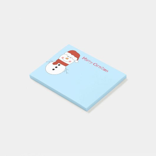 Weihnachts-Snowman Post-it-Notes Post-it Klebezettel (angewinkelt)