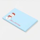 Weihnachts-Snowman Post-it-Notes Post-it Klebezettel (angewinkelt)