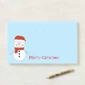 Weihnachts-Snowman Post-it-Notes Post-it Klebezettel (Auf Schreibtisch)