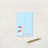 Weihnachts-Snowman Post-it-Notes Post-it Klebezettel (Auf Schreibtisch)