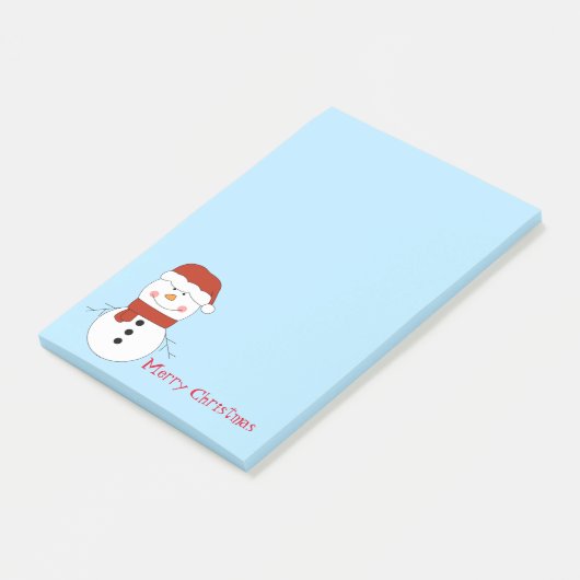 Weihnachts-Snowman Post-it-Notes Post-it Klebezettel (angewinkelt)