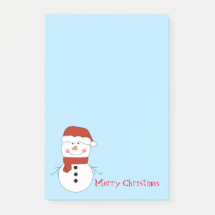 Weihnachts-Snowman Post-it-Notes Post-it Klebezettel