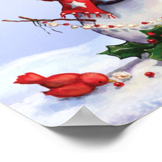 Weihnachts-Snowman-Poster - SRF Poster (Ecke)