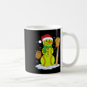 Weihnachts-Snowman Softball Pitcher Boys Kinder Te Kaffeetasse