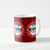 Weihnachts-Snowman-Tasse Kaffeetasse (VorderseiteRechts)