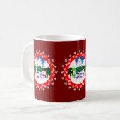 Weihnachts-Snowman-Tasse Kaffeetasse (Vorderseite Links)