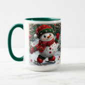 Weihnachts-Snowman-Tasse Tasse (Links)