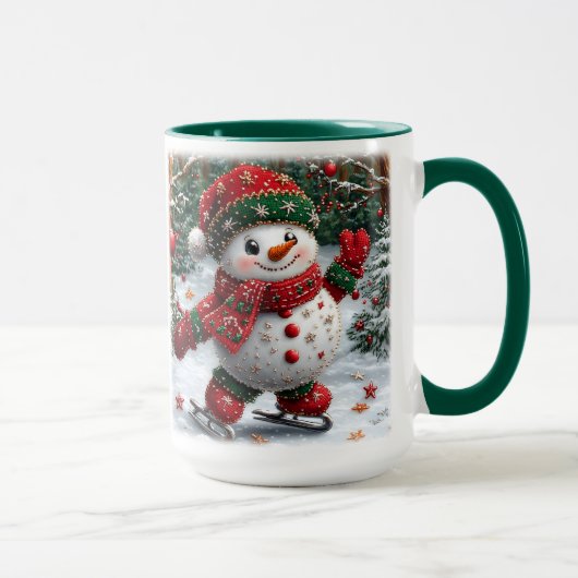Weihnachts-Snowman-Tasse Tasse (Rechts)