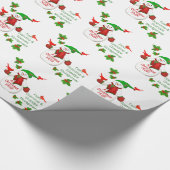 Weihnachts-Snowman-Umarmung aus Oma und Opa Geschenkpapier (Ecke)