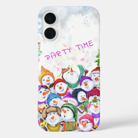 Weihnachts-Snowmans-Party Case-Mate iPhone Hülle (Rückseite)