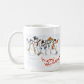 Weihnachts-Snowmen-Ringer-Tasse Tasse (Links)