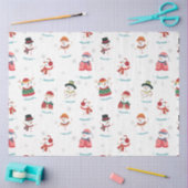 Weihnachts Snowmen Snowman Pattern Seidenpapier (Basteln)