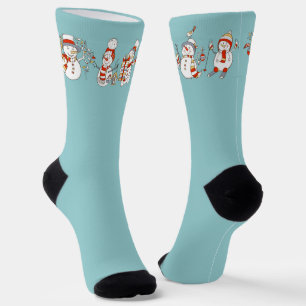 Weihnachts-Snowmen-Socken Socken