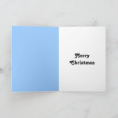 Weihnachts-Snowy Church Scene Grußkarte Feiertagskarte (Innenseite)