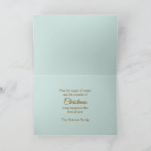 Weihnachts-Snowy-Village-Szene Feiertagskarte (Innenseite)