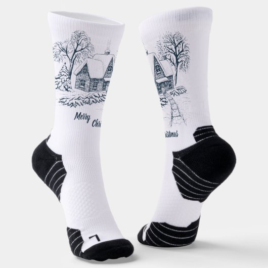 Weihnachts-Socken für Crew Socken (Gewinkelt)