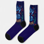 Weihnachts-Socken. Socken (Linkes Detail)
