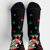 Weihnachts Socken TySantaSaurus Rex (Oben)