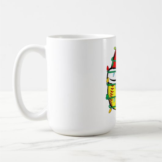 Weihnachts-Softball Kaffeetasse (Links)